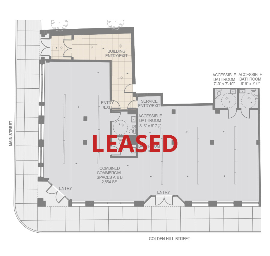 Retail A-B leased